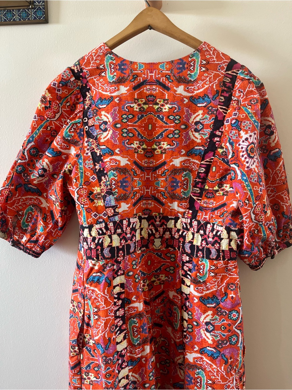 Anthropologie Women’s Printed V-Neck Maxi Dress - Picture 7 of 7